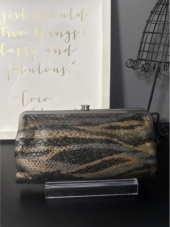 Handbags - HOBO International Lauren Clutch Wallet Metallic in Limited Edition Snakeskin